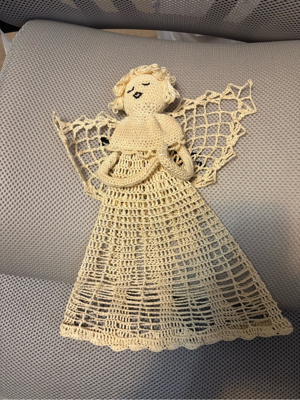 Handmade Crochet Angel tree ornament